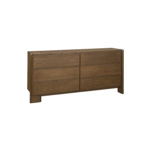 Montaro - 6d Dresser - Walnut - Perspective